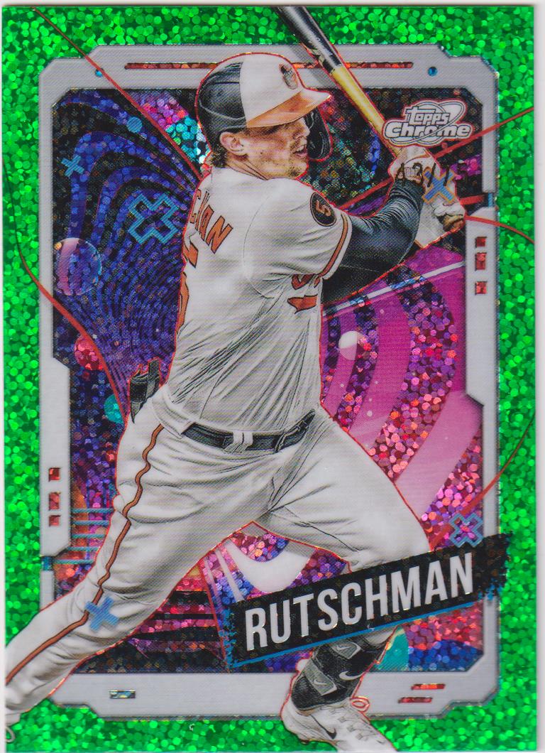 2024 Topps Cosmic Chrome Green Space Dust Refractors 43/75 Adley Rutschman #55