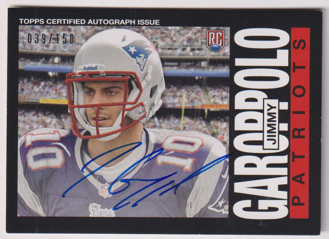 2014 Topps 1985 Autographs 039/150 Jimmy Garoppolo #318 RC