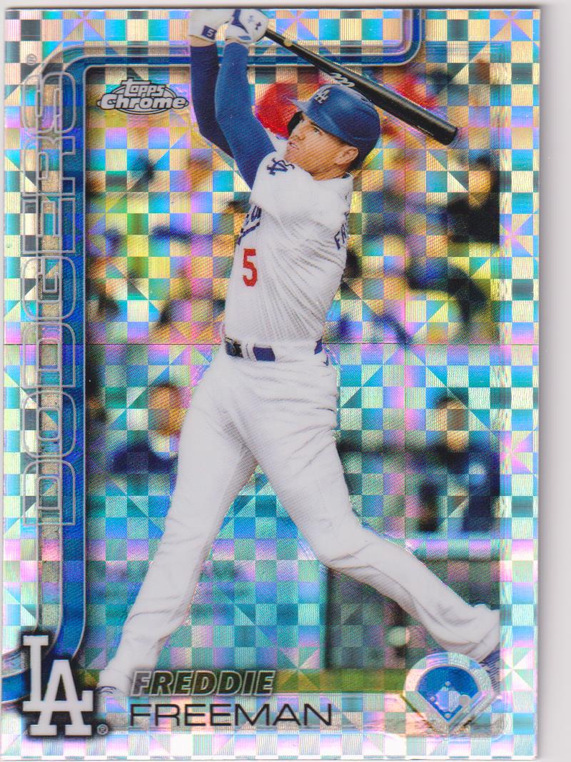2025 Topps Chrome Baseball X-Fractors Freddie Freeman #23