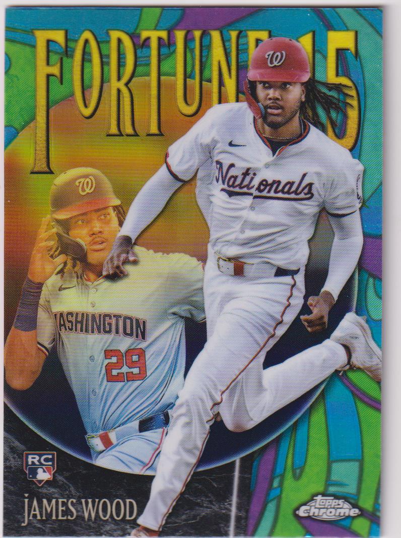 2025 Topps Chrome Baseball Fortune 15 James Wood #F15-10