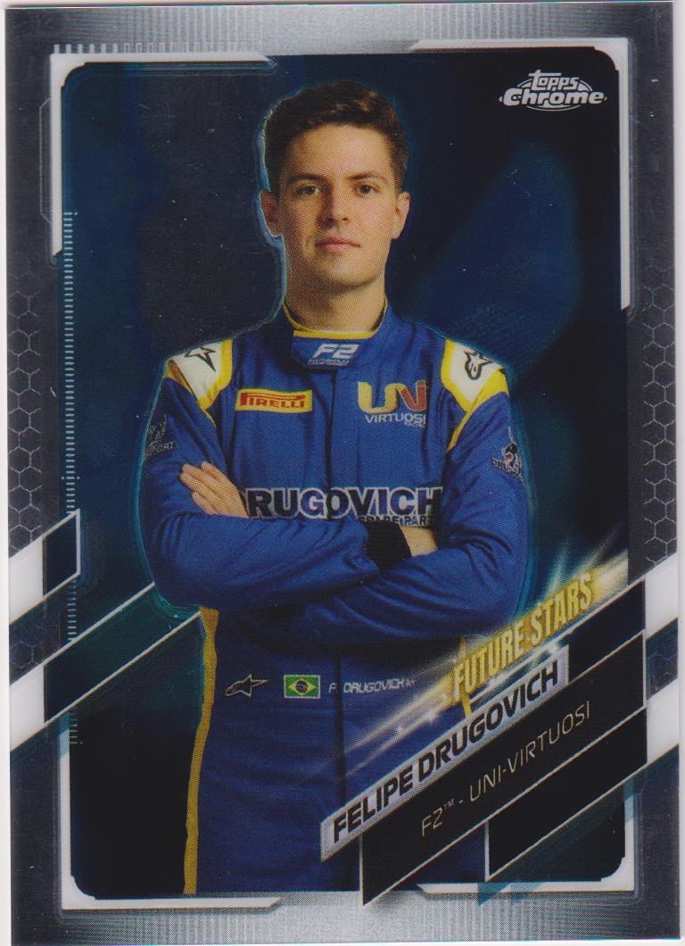 2021 Topps Chrome Formula 1 Felipe Drugovich #60
