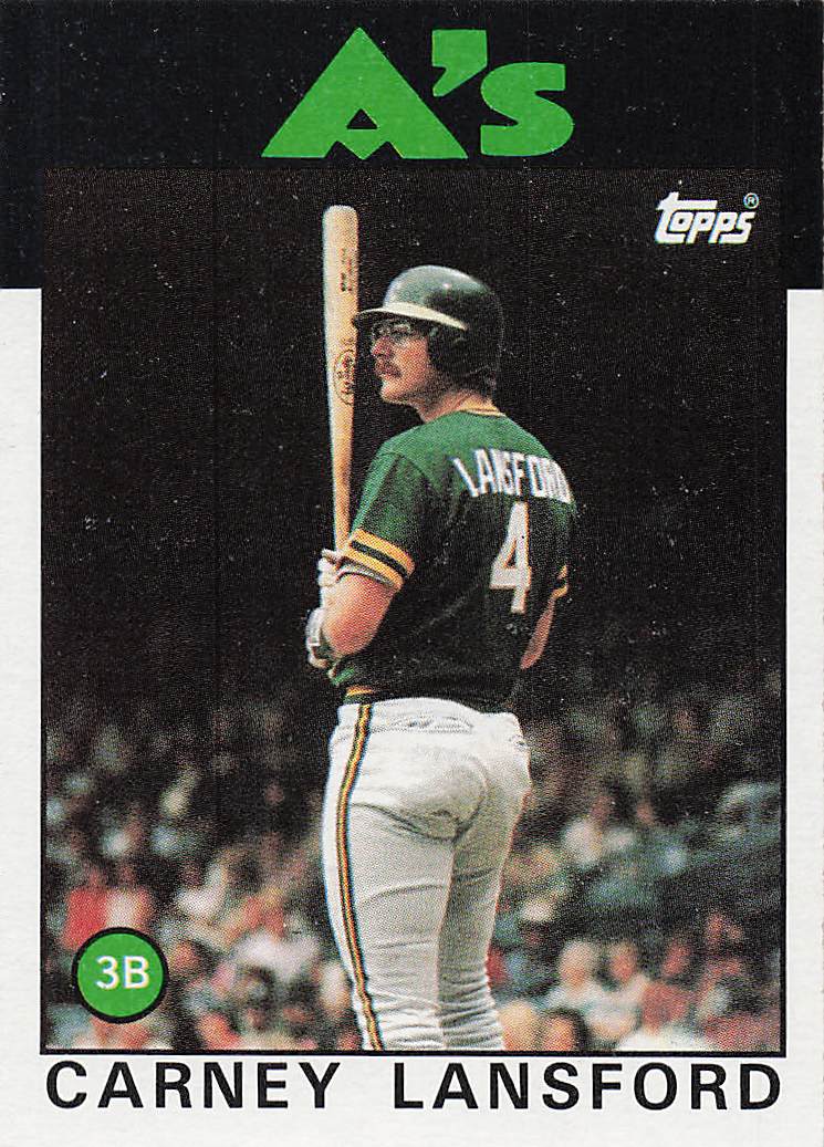 1986 Topps Carney Lansford #134