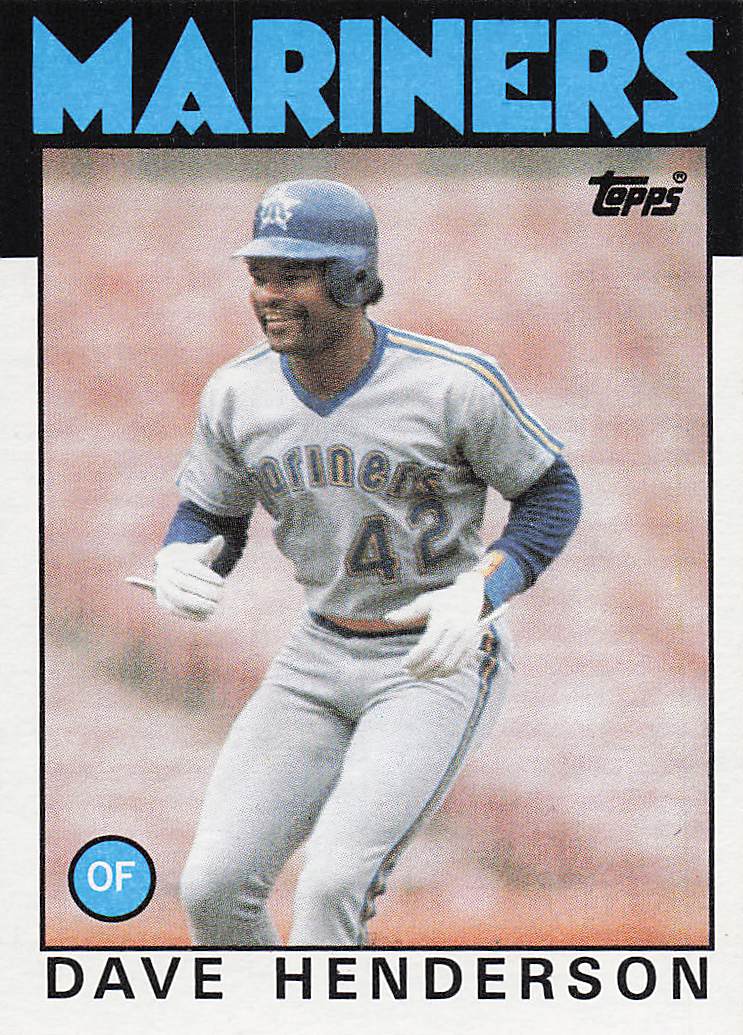 1986 Topps Dave Henderson #221
