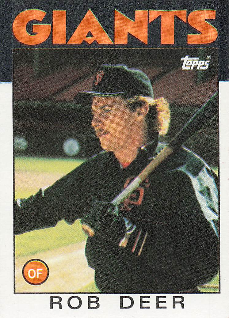 1986 Topps Rob Deer #249