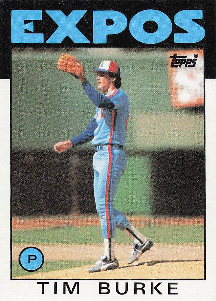 1986 Topps Tim Burke #258 RC