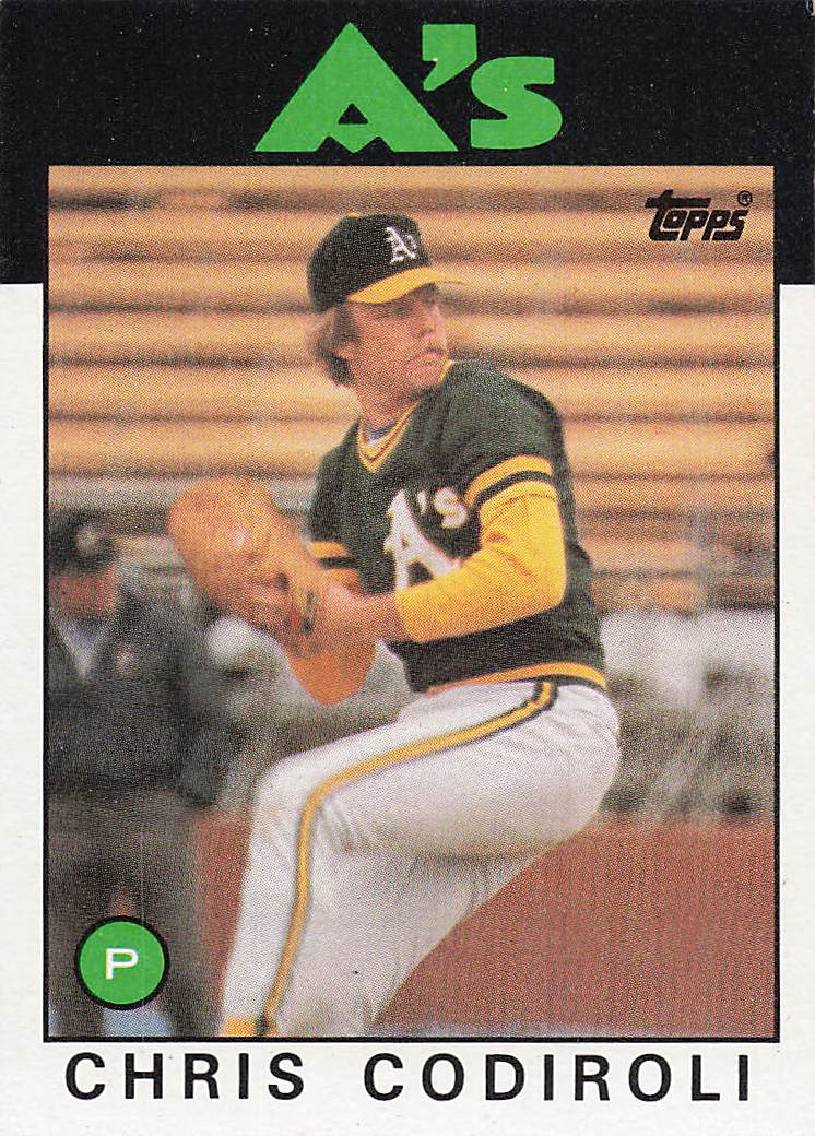 1986 Topps Chris Codiroli #433