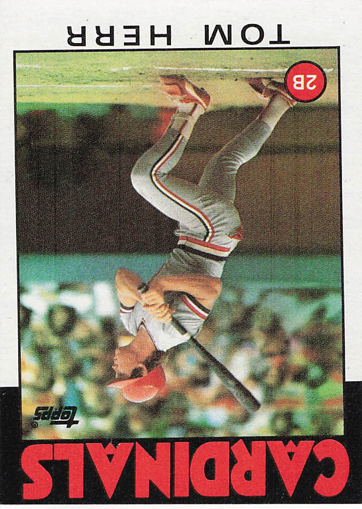 1986 Topps Tom Herr #550