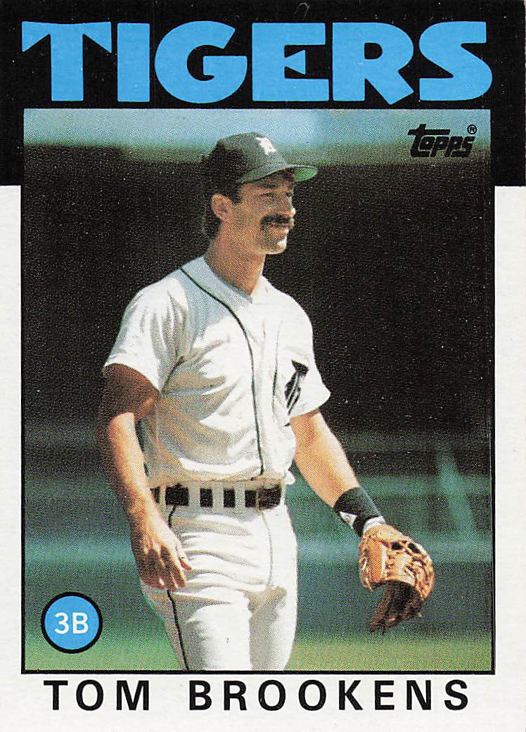 1986 Topps Tom Brookens #643