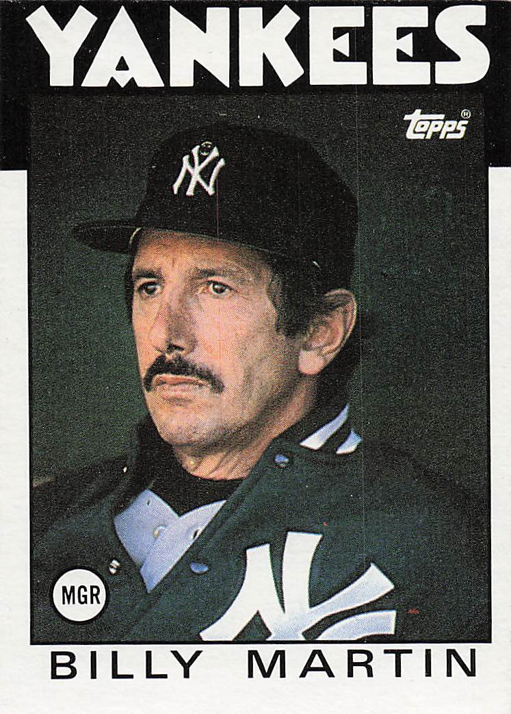 1986 Topps Billy Martin #651