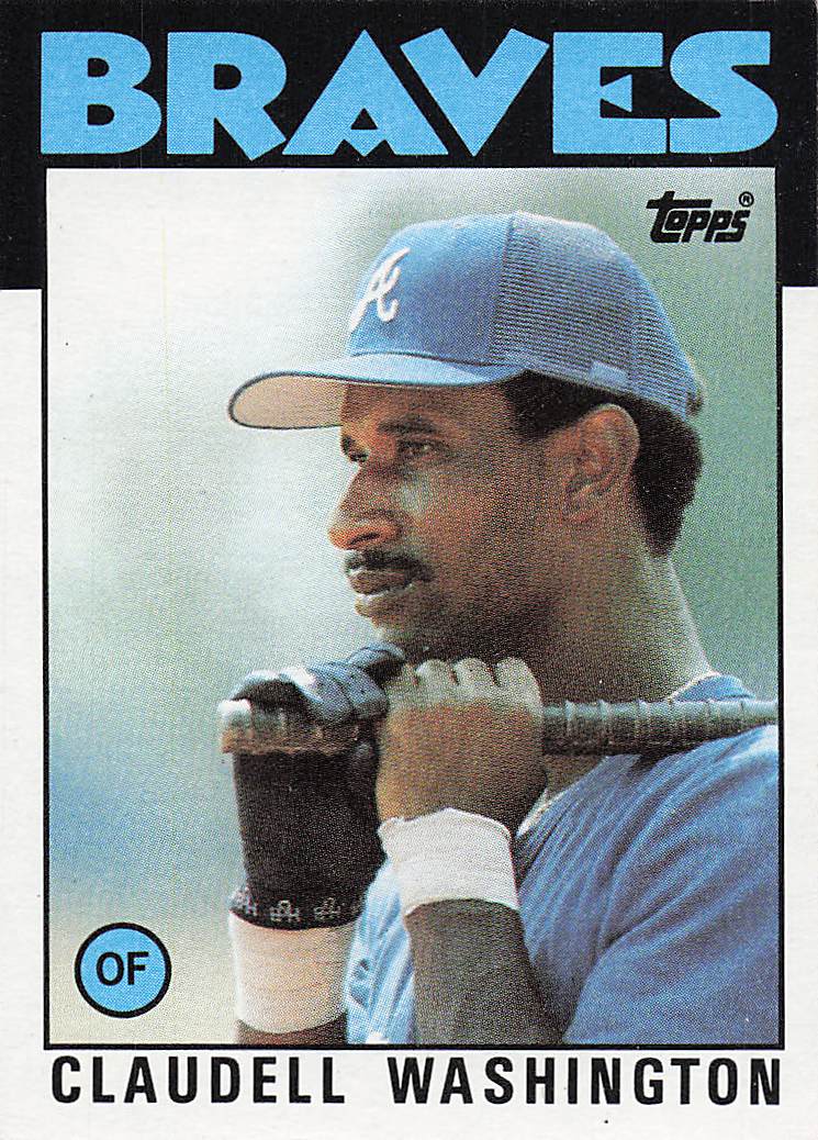 1986 Topps Claudell Washington #675