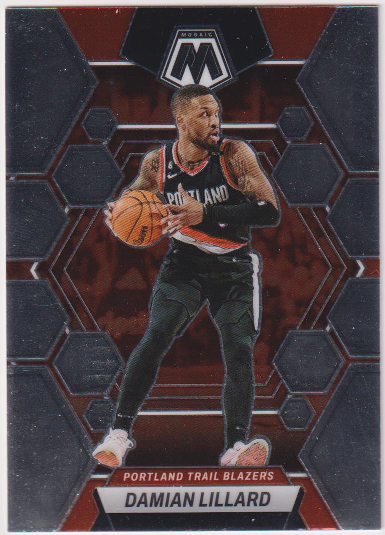 2022-23 Panini Mosaic Basketball Damian Lillard #38