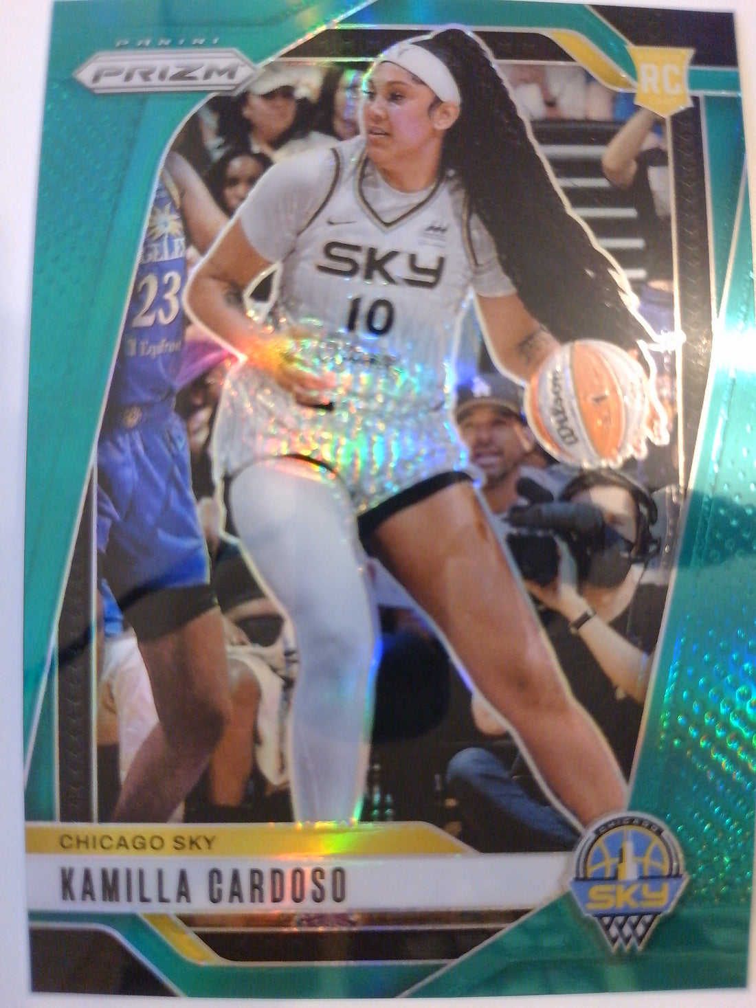 2024 Panini Prizm WNBA Basketball Green Prizms Kamilla Cardoso #93 Rookie