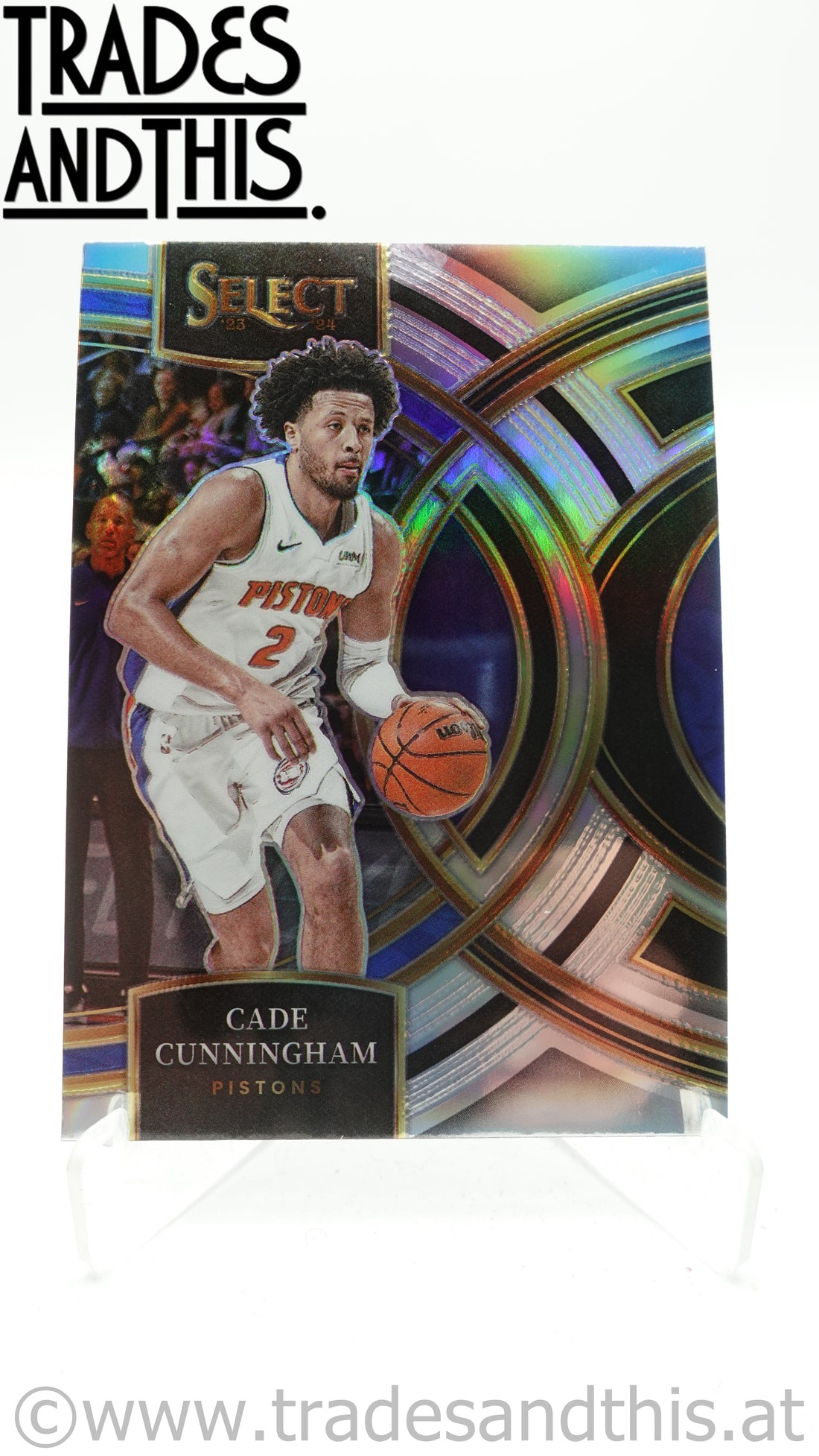 2023-24 Panini Select Silver Prizm Cade Cunningham #175