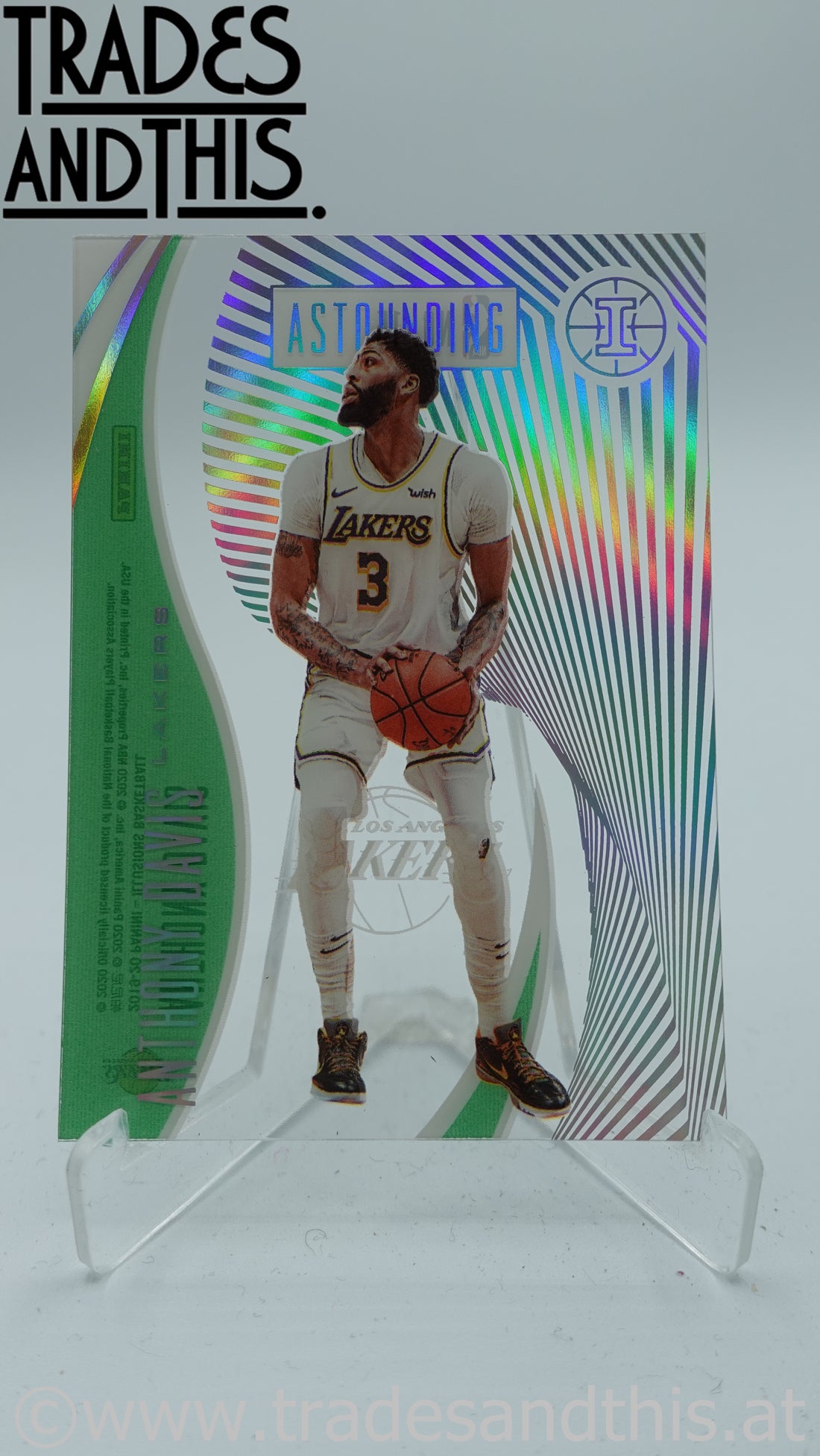2019-20 Panini Illusions Astounding Emerald Anthony Davis #15