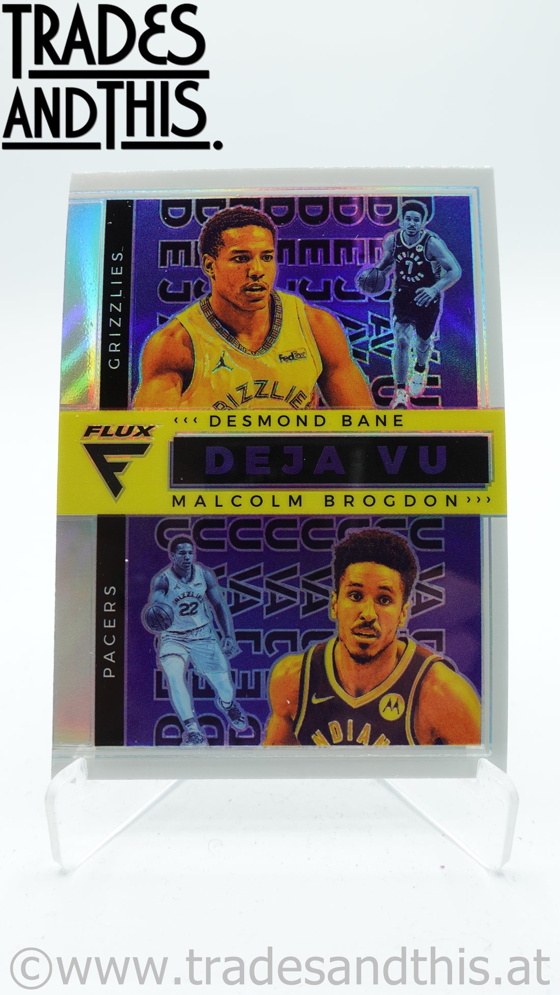 2020-21 Panini Flux Basketball Deja Vu Silver Prizm Desmond Bane - Malcolm Brogdon #39