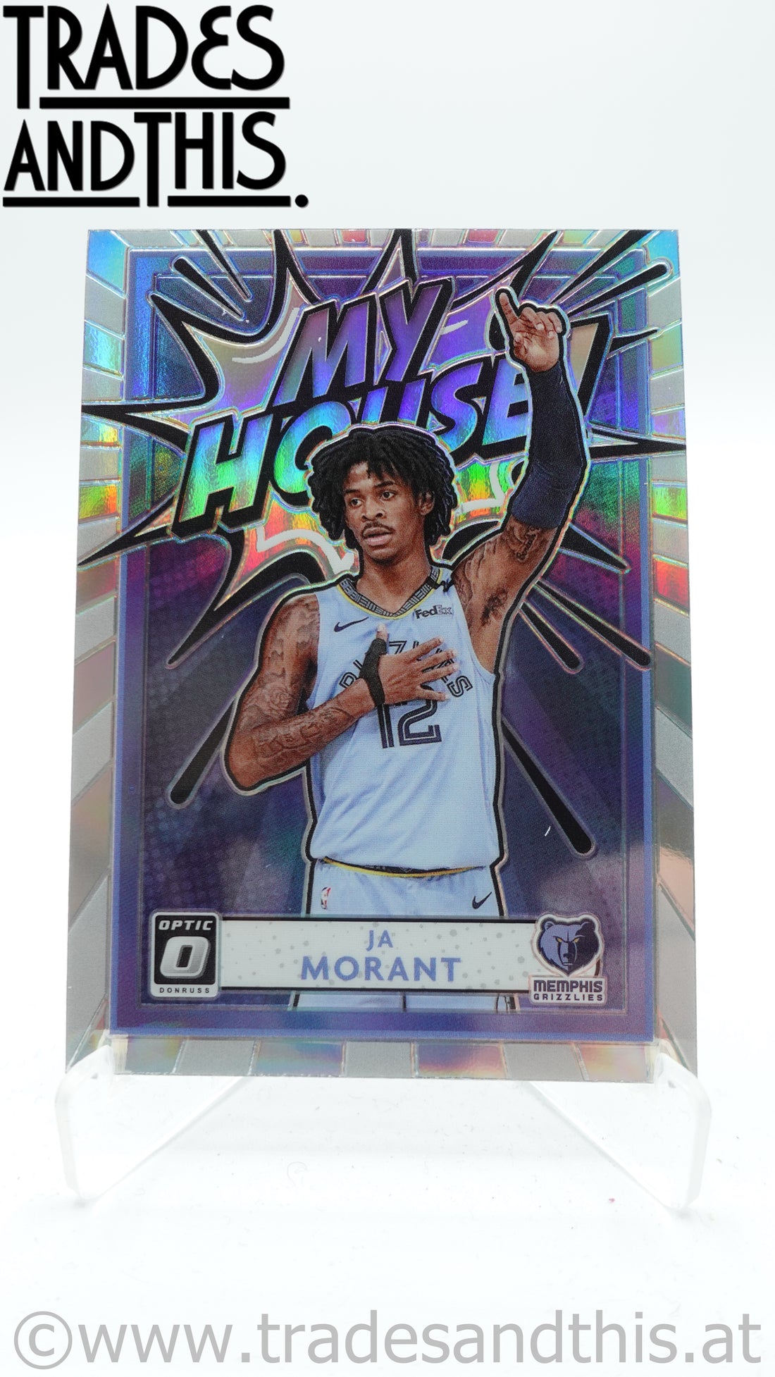 2020-21 Donruss Optic Basketball My House Holo Prizm Ja Morant #3