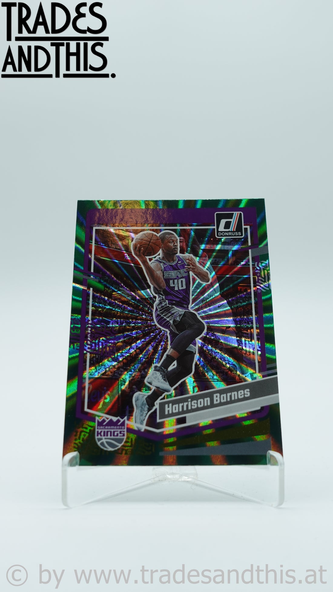2023-24 Panini Donruss Green Laser Holo Harrison Barnes #5