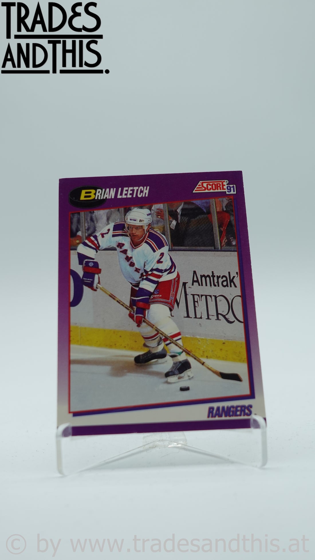 1991-92 Score American Brian Leetch #5