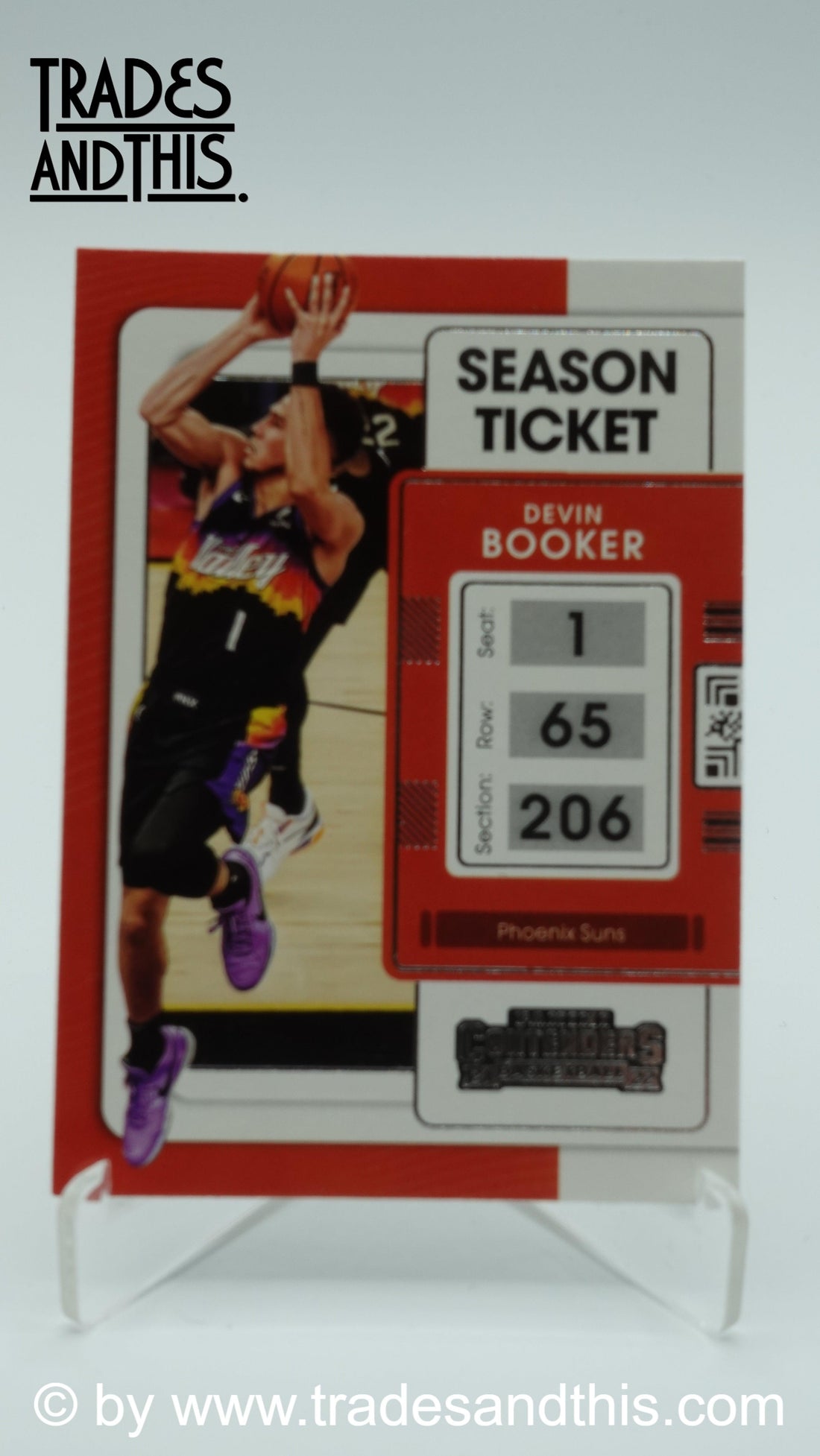 2021-22 Panini Contenders Basketball Devin Booker #9 - Trades and This e.U.