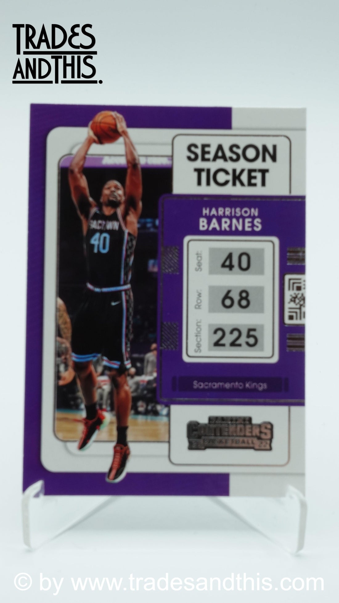 2021-22 Panini Contenders Basketball Harrison Barnes #79 - Trades and This e.U.