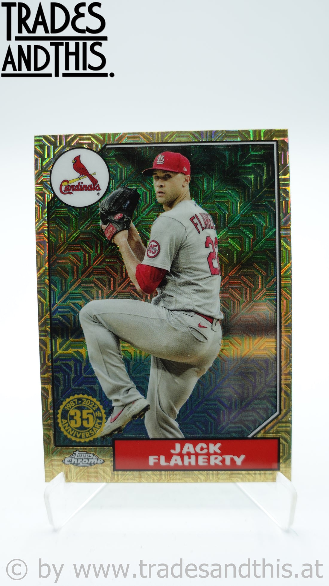 2022 Topps Series 1 1987 Topps Chrome Silver Pack Series 1 Jack Flaherty #T87C-82
