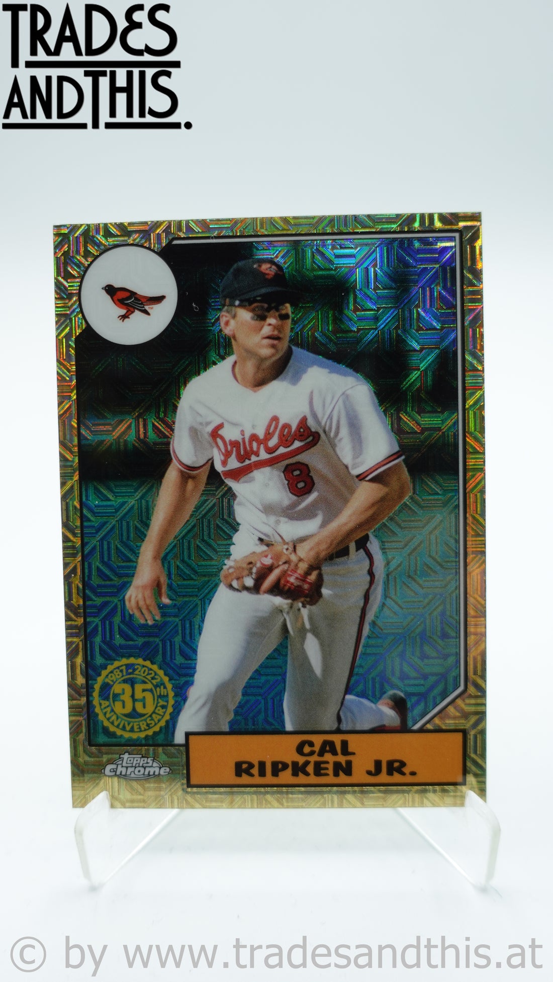 2022 Topps Series 1 1987 Topps Chrome Silver Pack Series 1 Cal Ripken Jr. #T87C-86