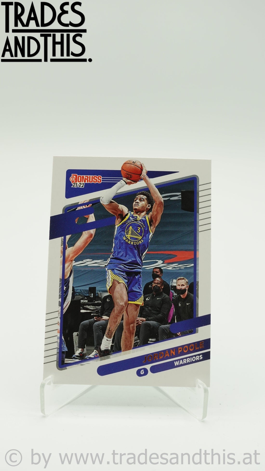 2021-22 Donruss Basketball Jordan Poole #13 - Trades and This e.U.