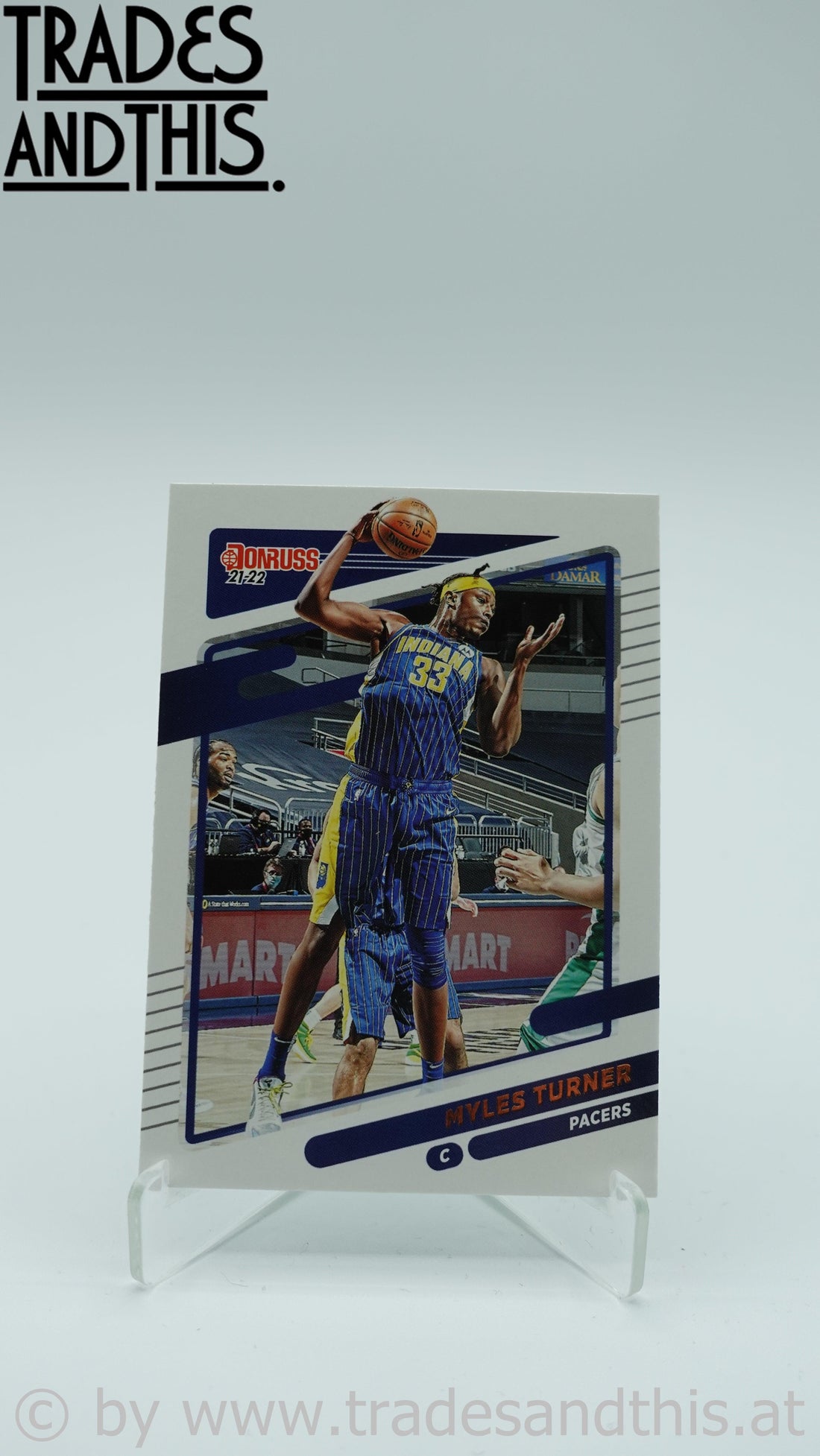 2021-22 Donruss Basketball Myles Turner #34 - Trades and This e.U.