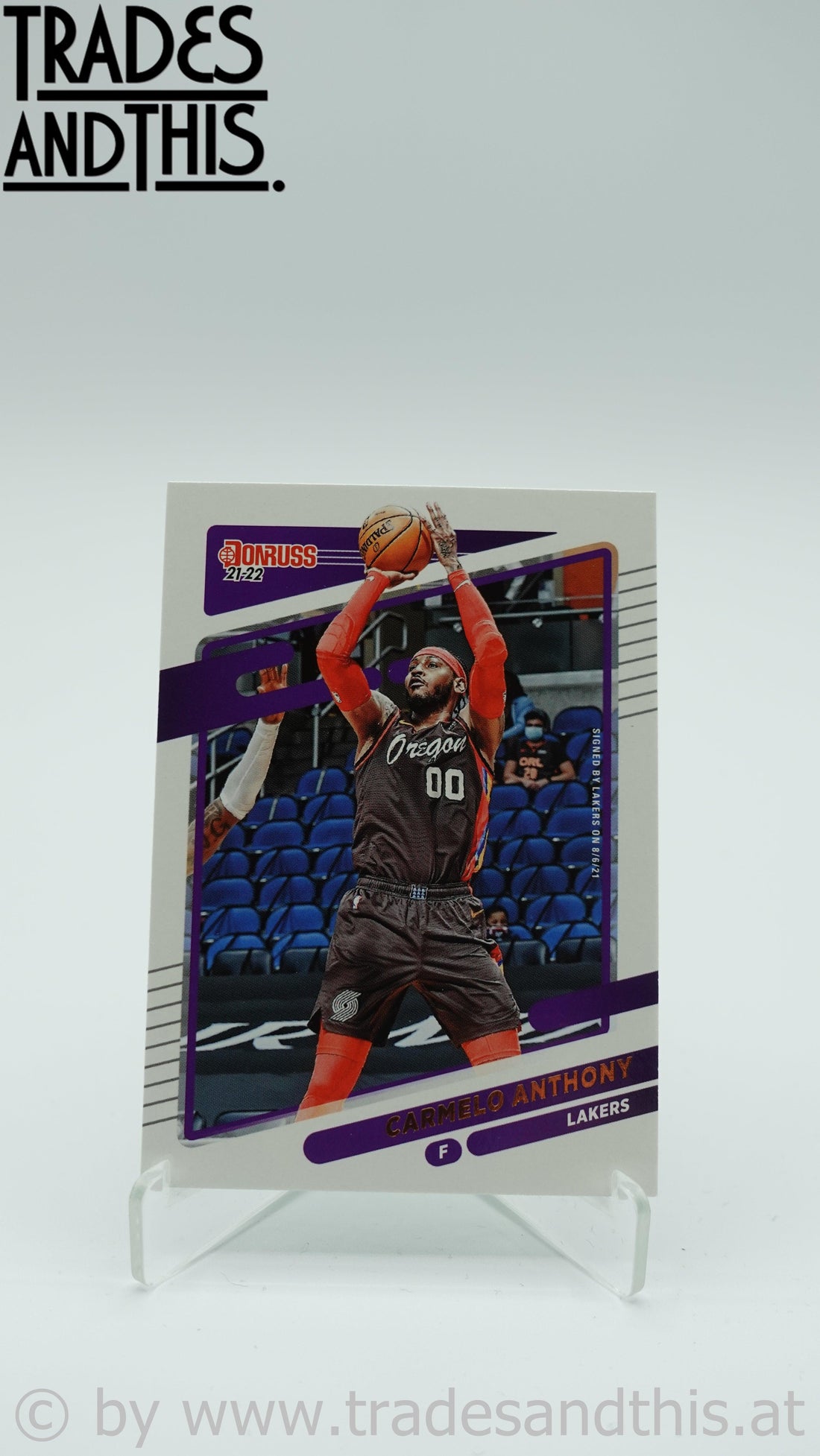 2021-22 Donruss Basketball Carmelo Anthony #103 - Trades and This e.U.