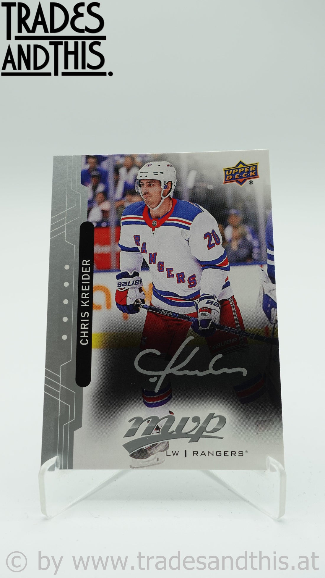 2018-19 Upper Deck Silver Script Chris Kreider #140 - Trades and This e.U.