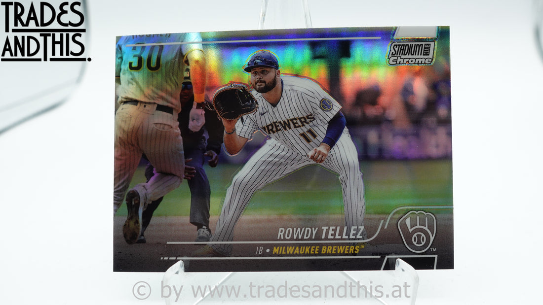 2022 Topps Stadium Club Chrome Refractor Rowdy Tellez #355