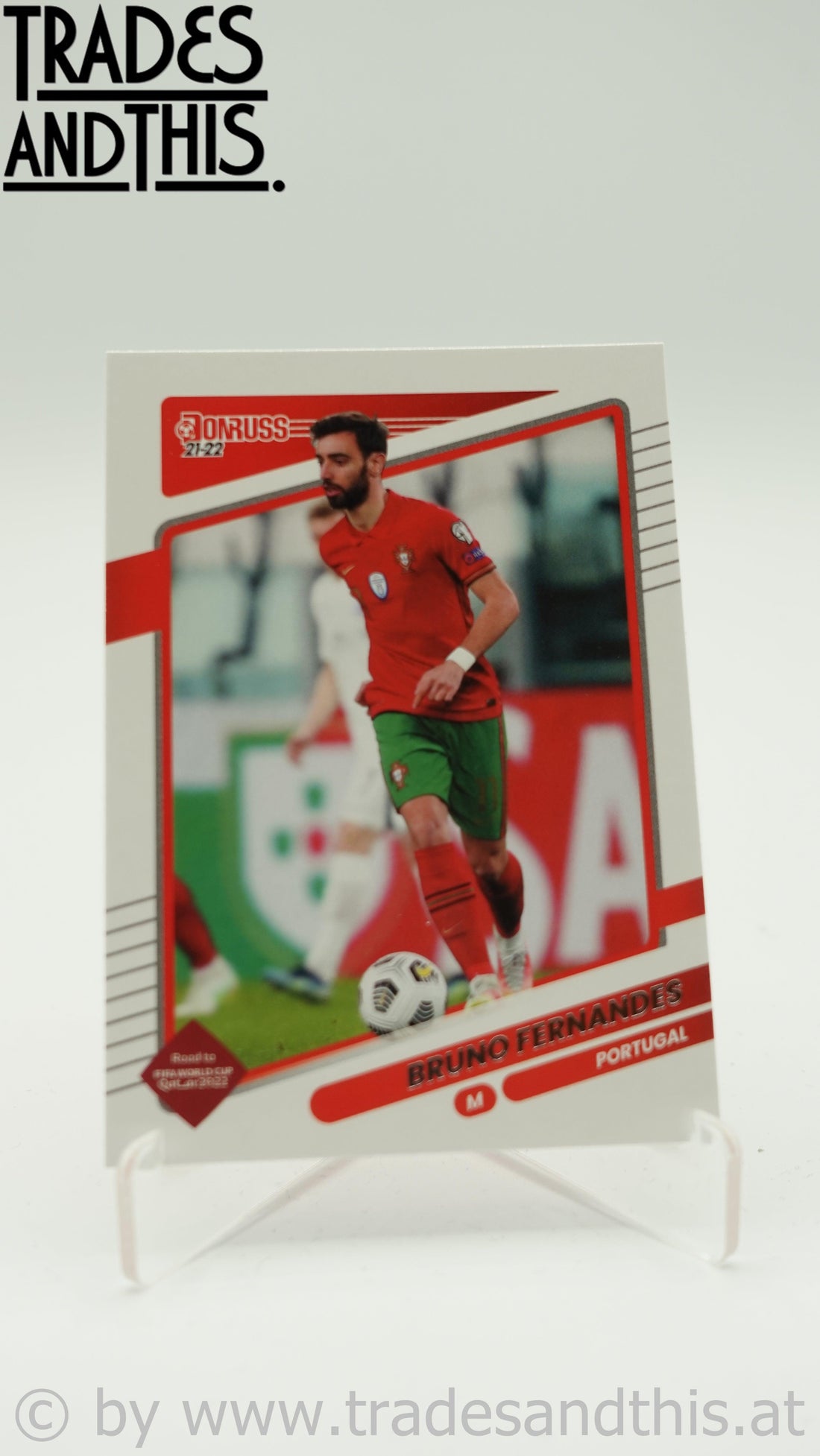 2021-22 Panini Donruss Road to Qatar Bruno Fernandes #118 - Trades and This e.U.