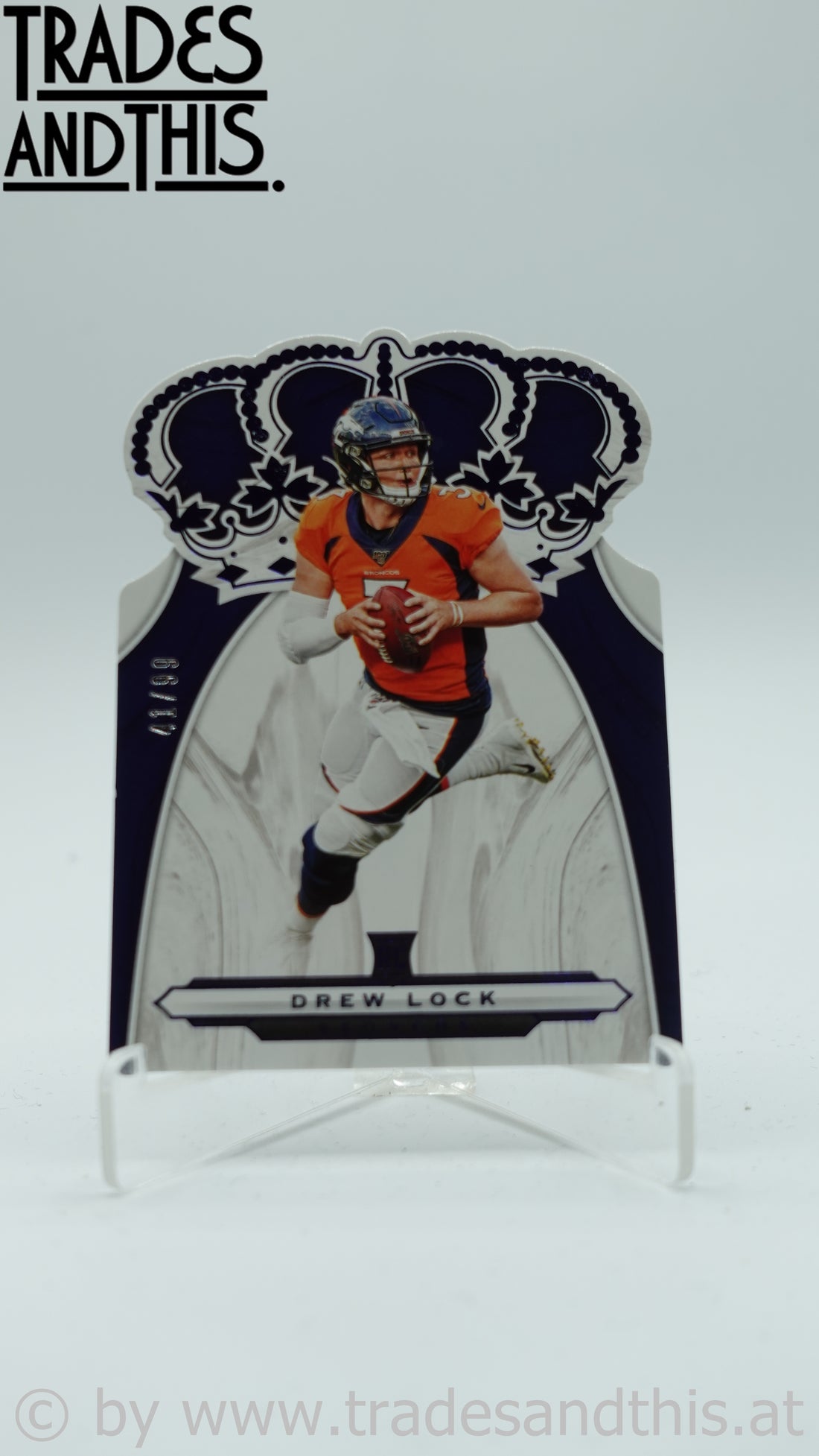 2019 Panini Chronicles Crown Royale Blue 41/99 Drew Lock #CR-11