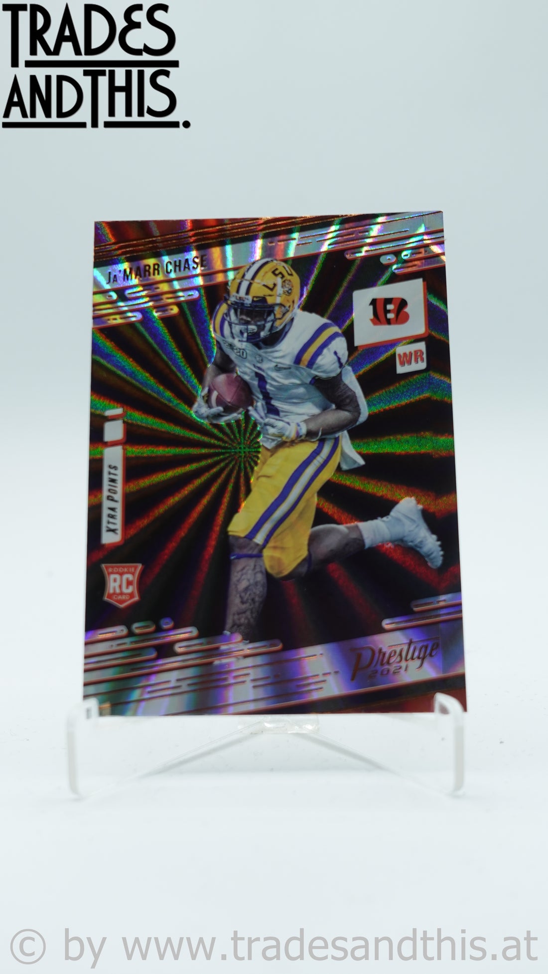 2021 Panini Prestige Xtra Points Sunburst Ja'Marr Chase #212 RC