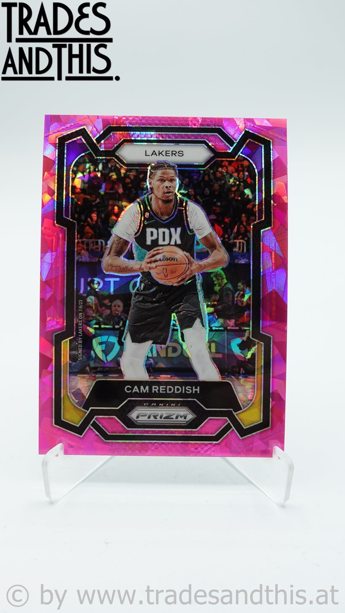 2023-24 Panini Prizm Pink Ice Cam Reddish #230