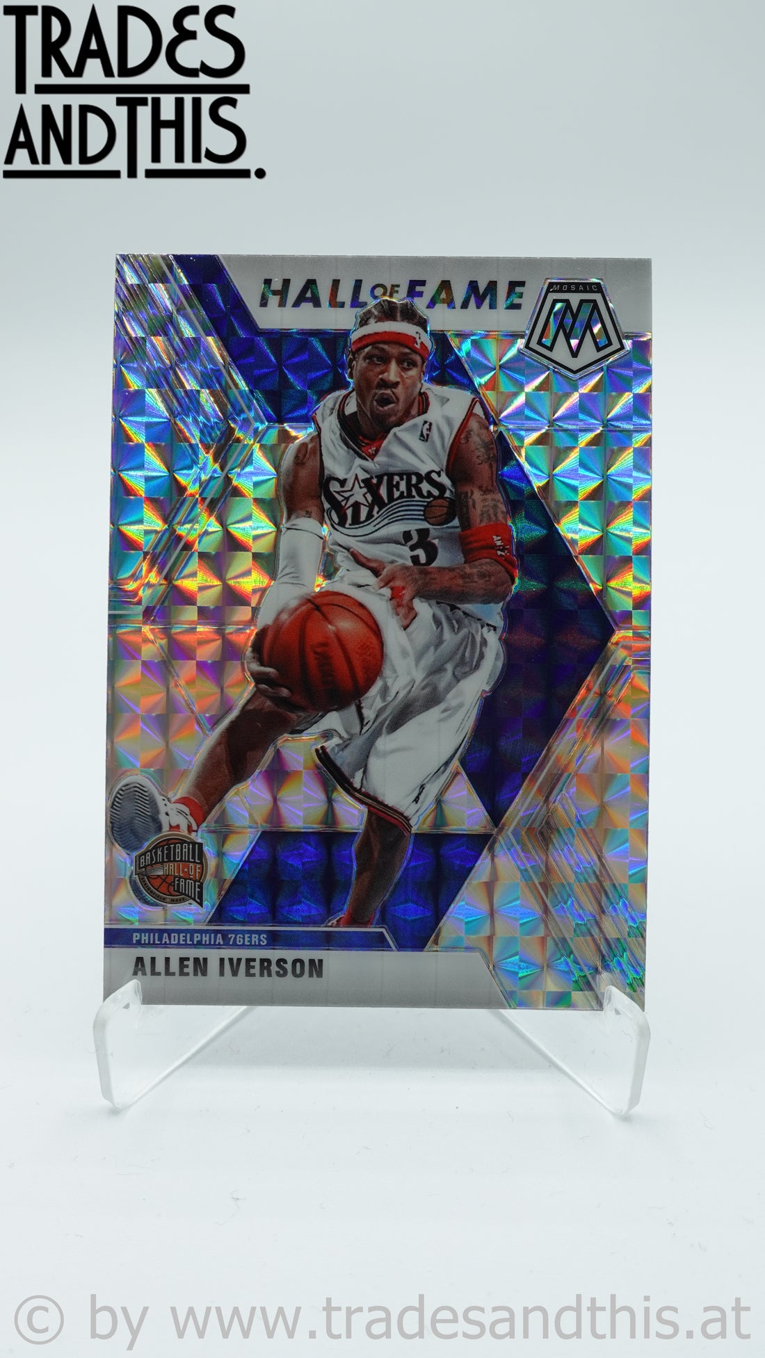 2019-20 Panini Mosaic Silver Mosaic Prizm Allen Iverson #287