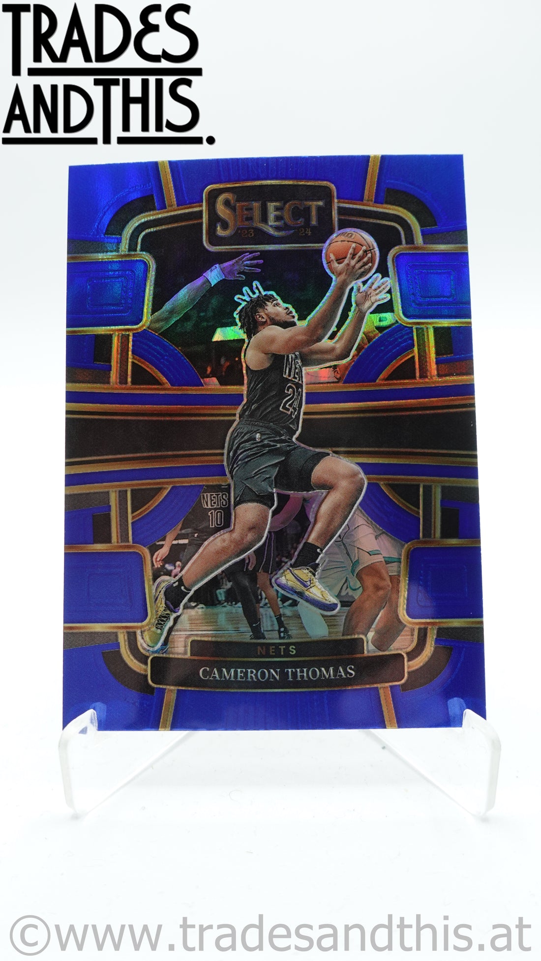 2023-24 Panini Select Basketball Blue Prizm Cameron Thomas #6