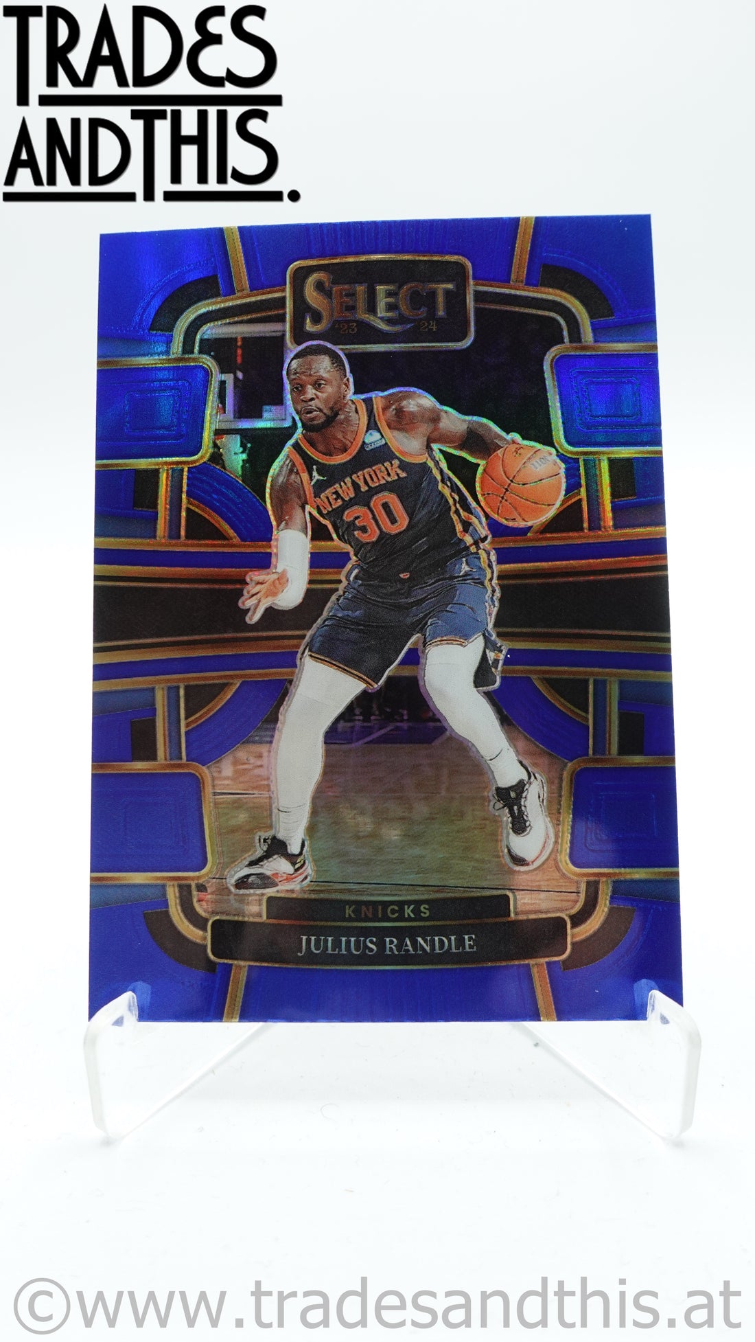 2023-24 Panini Select Basketball Blue Prizm Julius Randle #46