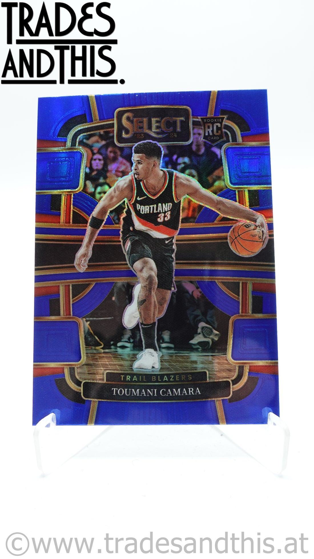 2023-24 Panini Select Basketball Blue Prizm Toumani Camara #81 RC