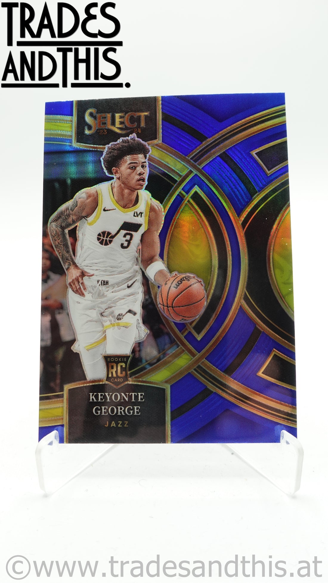 2023-24 Panini Select Basketball Blue Prizm Keyonte George #109 RC