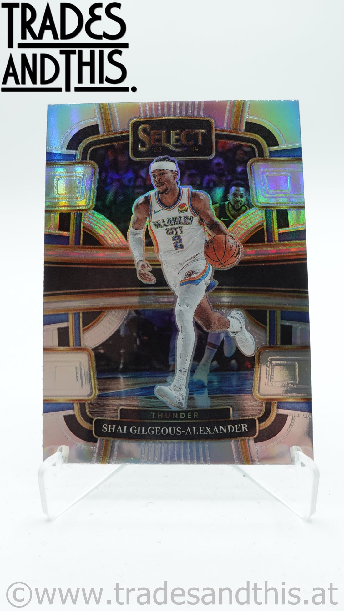 2023-24 Panini Select Basketball Silver Prizm Shai Gilgeous-Alexander #57