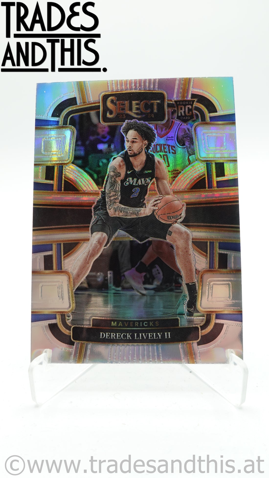 2023-24 Panini Select Basketball Silver Prizm Derek Lively II #76 RC