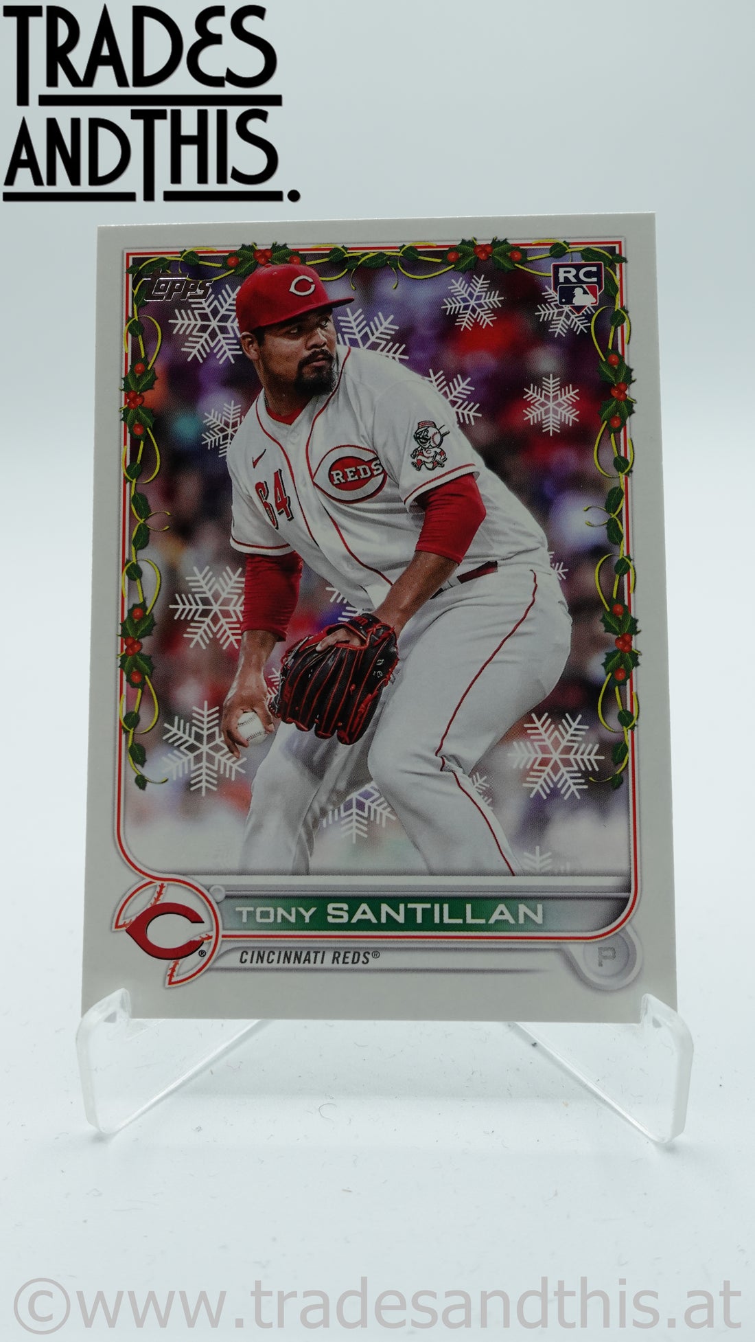 2022 Topps Holiday Tony Santillan #HW60 RC