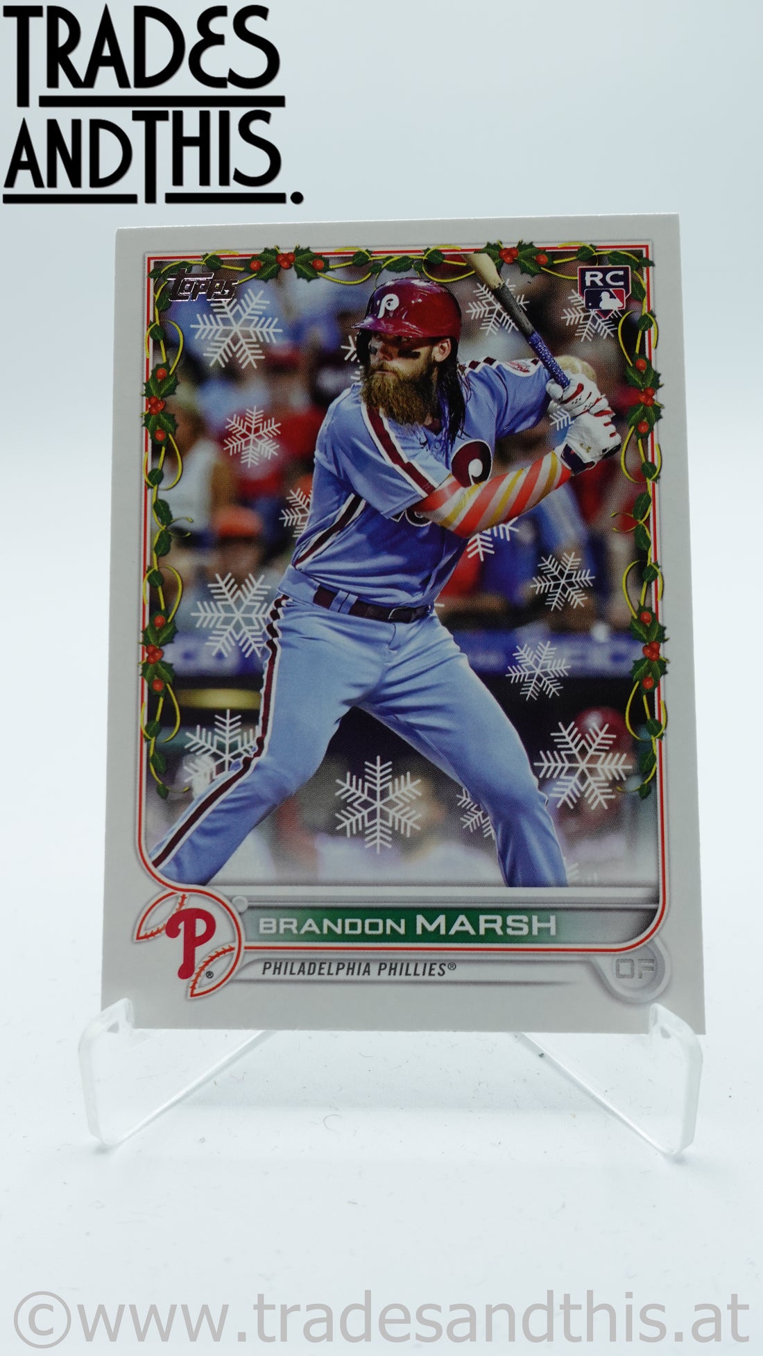 2022 Topps Holiday Brandon Marsh #HW66 RC