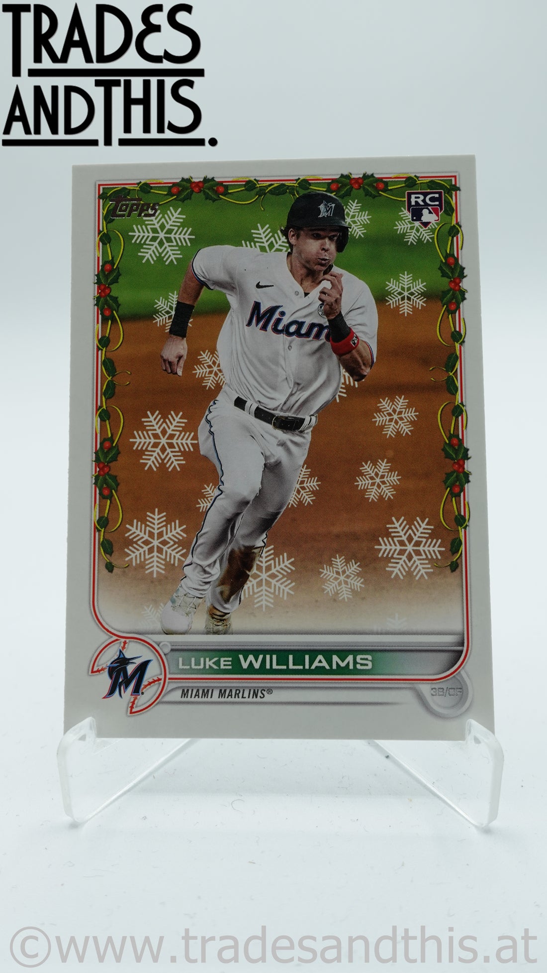 2022 Topps Holiday Luke Williams #HW186 RC