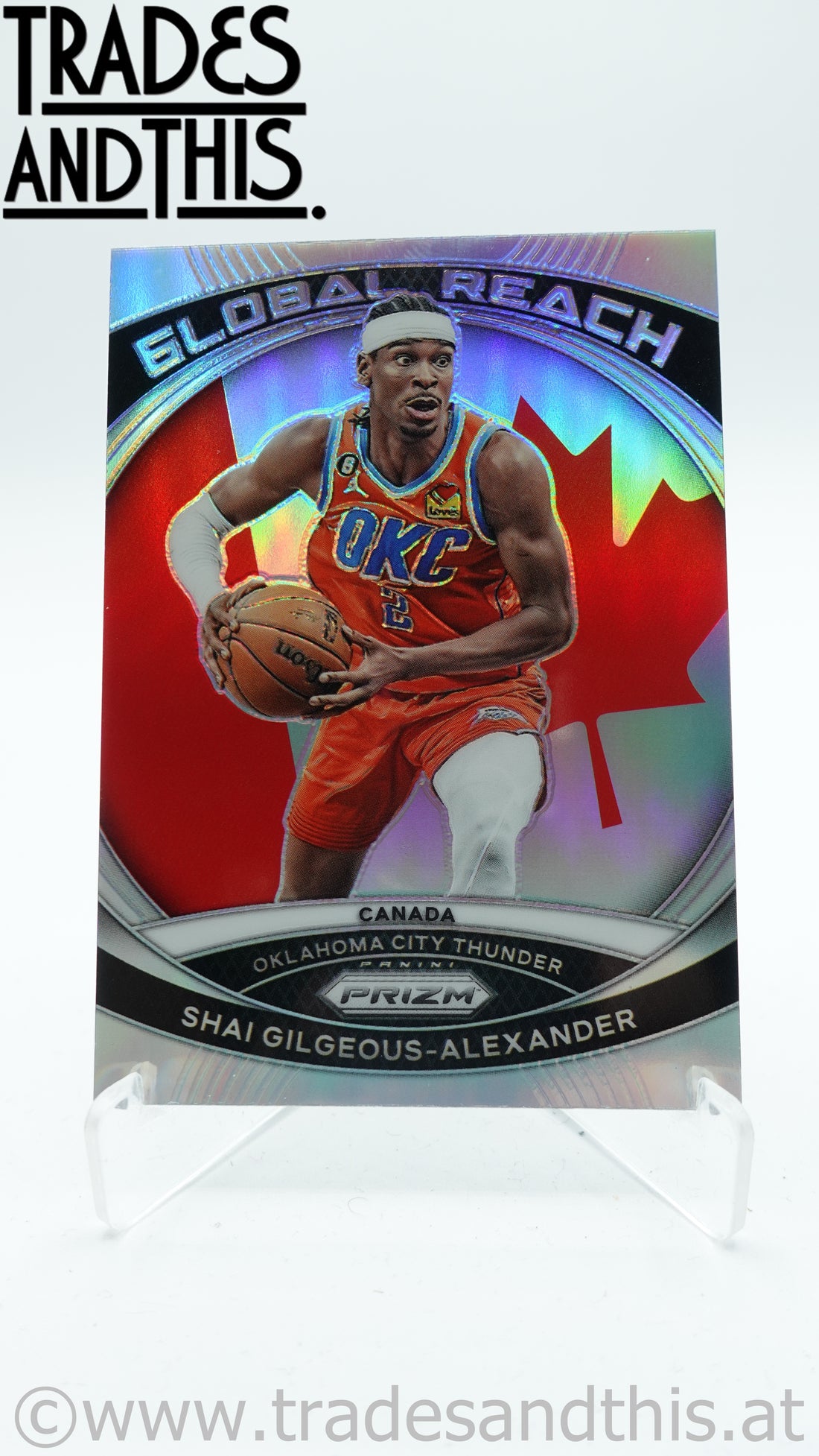 2023-24 Panini Prizm Global Reach Silver Prizm Shai Gilgeous-Alexander #6