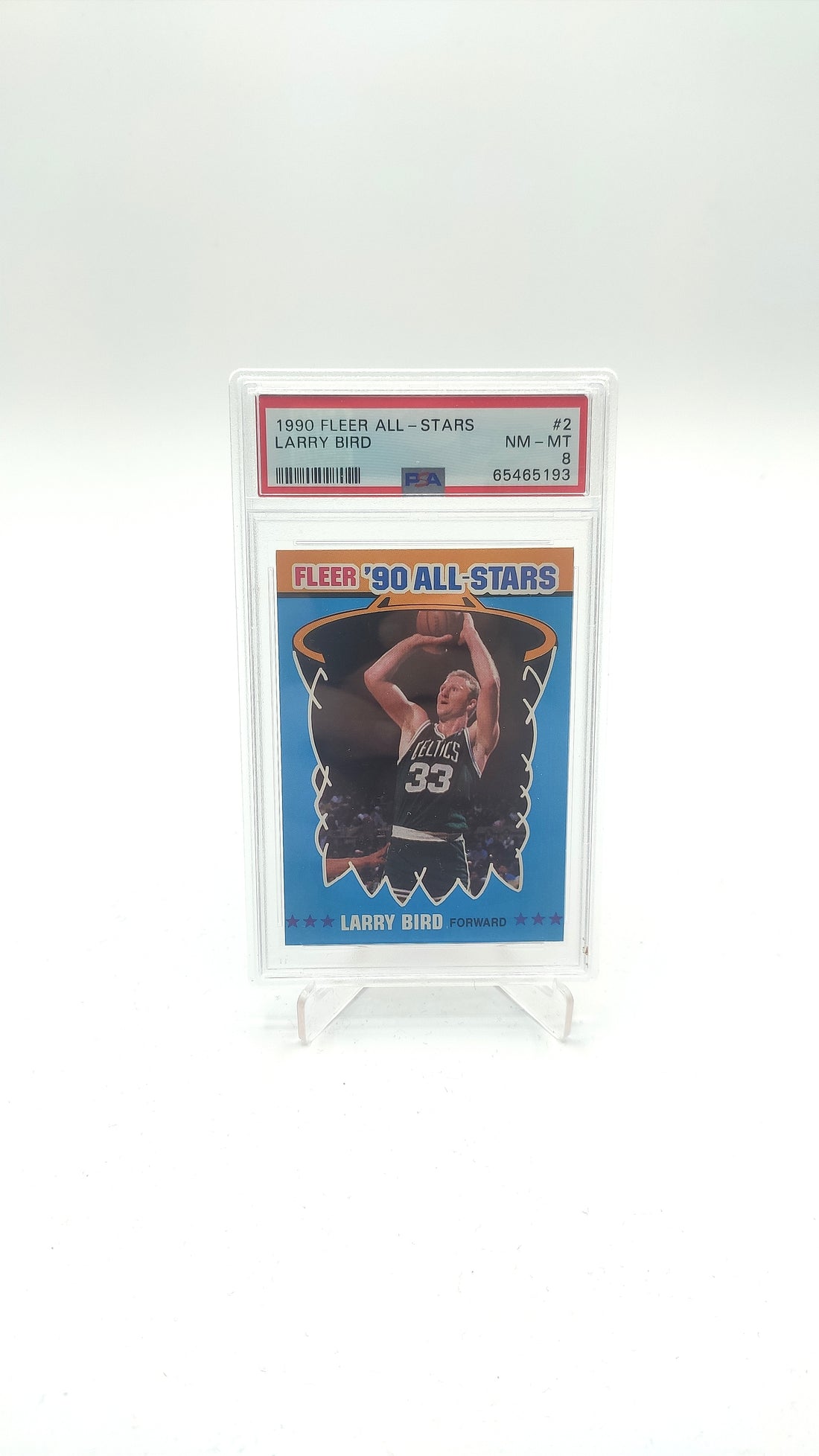 1990 Fleer All-Stars Larry Bird #2 PSA 8