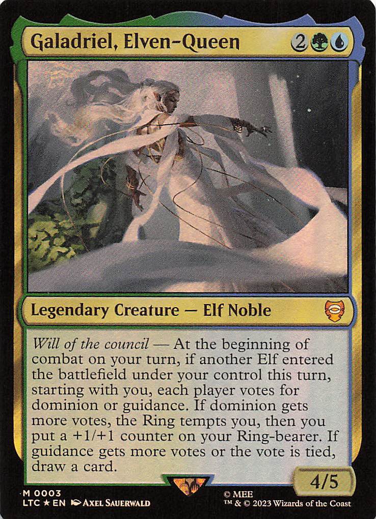 Magic The Gathering: The Lord of the Rings: Tales of Middle Earth Commander Foil EN #3 Galadriel, Elven-Queen