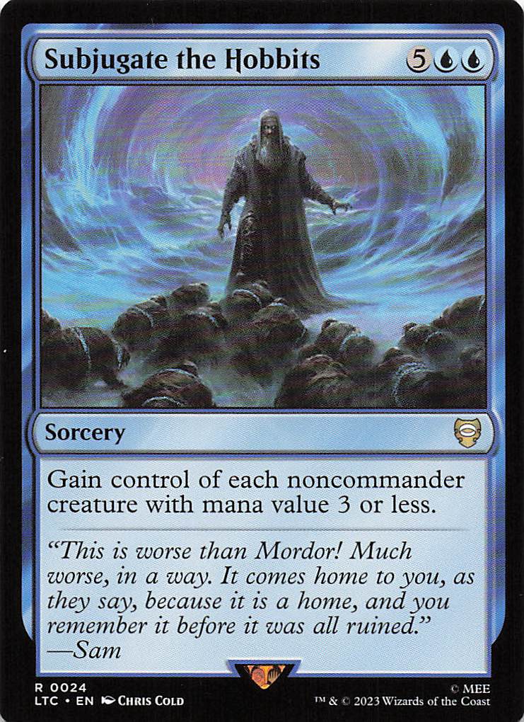 Magic The Gathering: The Lord of the Rings: Tales of Middle Earth Commander EN #24 Subjugate the Hobbits