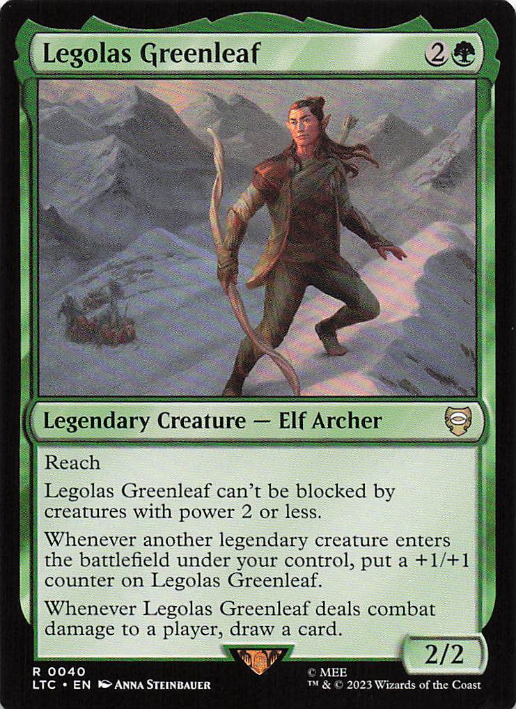 Magic The Gathering: The Lord of the Rings: Tales of Middle Earth Commander EN #40 Legolas Greenleaf